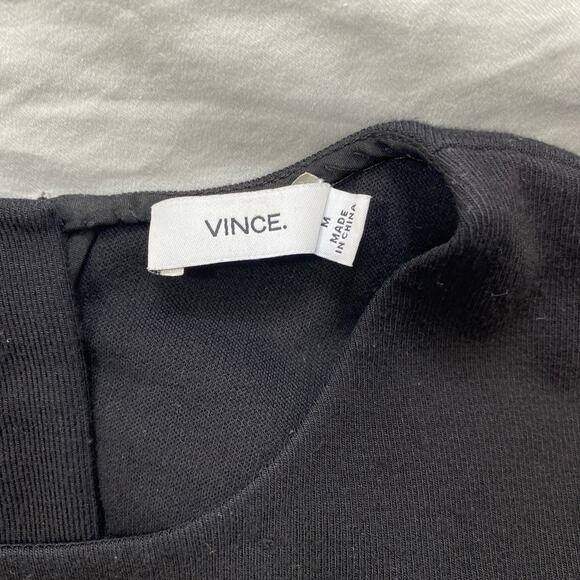 Vince Black Sleeveless Sheath Dress M Minimalist Career‎ Corpcore Quiet Luxury - Picture 5 of 9